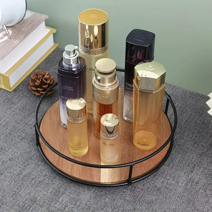 Wooden Lazy Susan Organizer