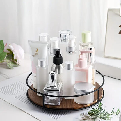 Wooden Lazy Susan Organizer