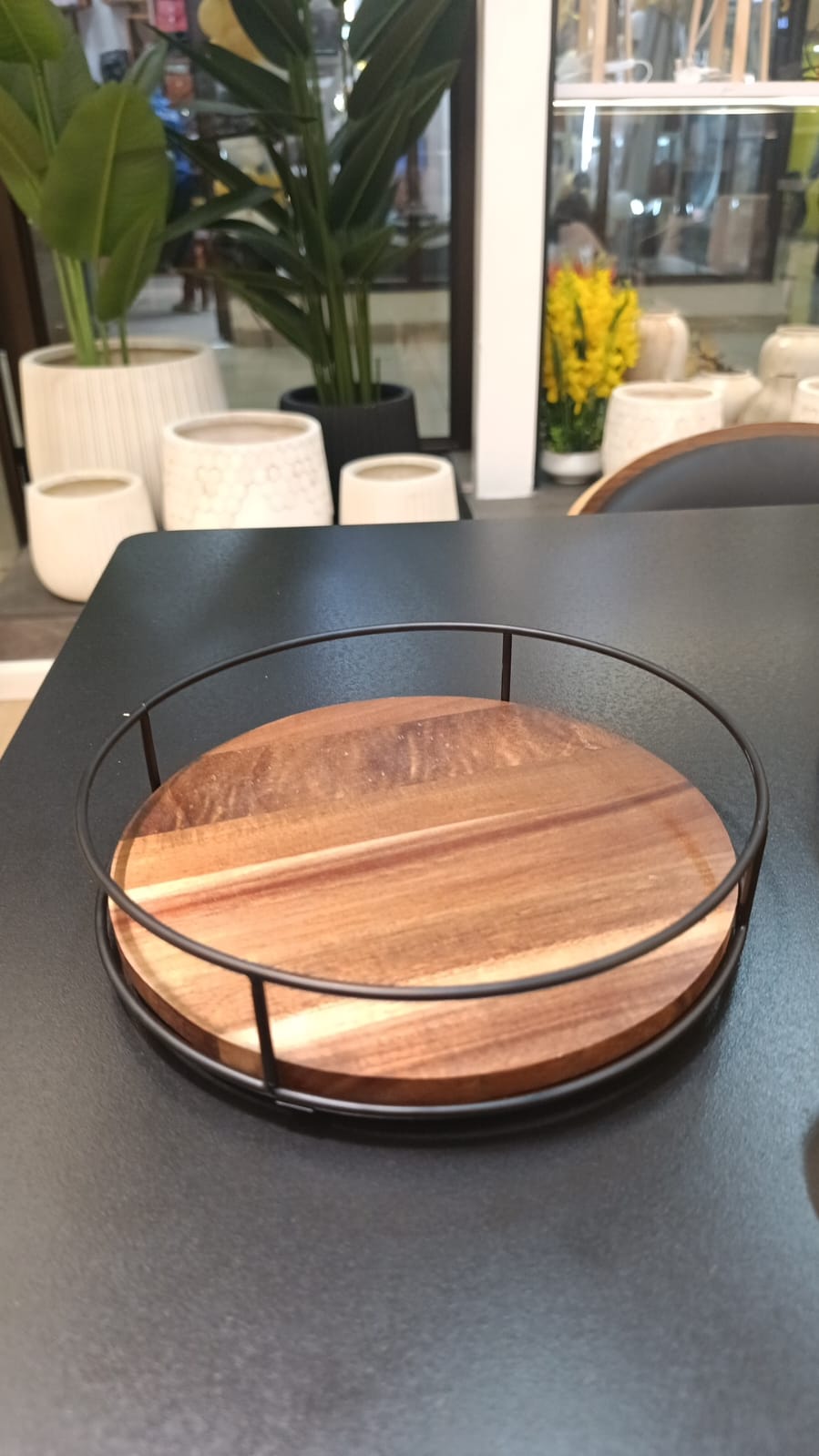 Wooden Lazy Susan Organizer