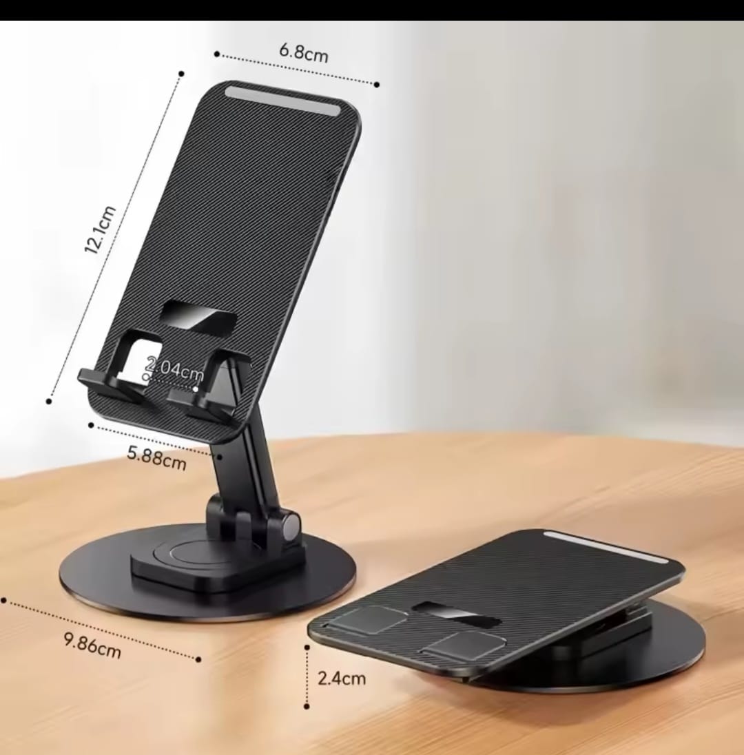 Heavy duty mettalic foldable phone/tablet stand