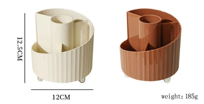 Partitioned desktop/makeup/lipstick/brush storage organizer