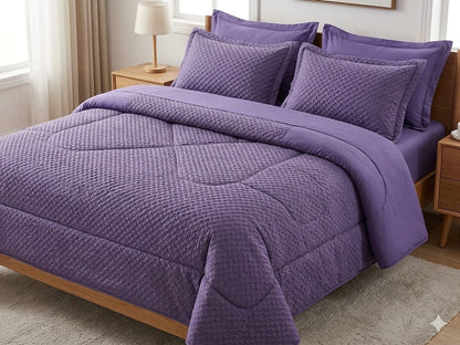 6pc tufted duvetcover, One bedsheet and four pillowcases