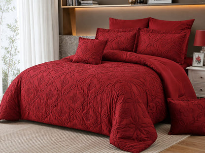 6pc tufted duvetcover, One bedsheet and four pillowcases
