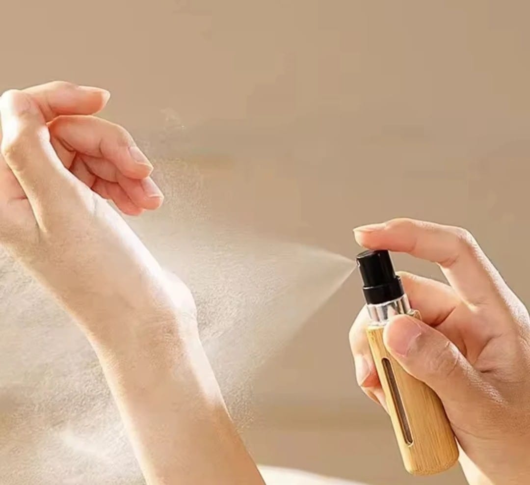 Bamboo mini perfume bottle