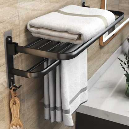 Modern bathroom wall mounted towel rack/double layer towel holder,shower rack