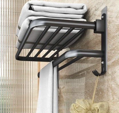 Modern bathroom wall mounted towel rack/double layer towel holder,shower rack