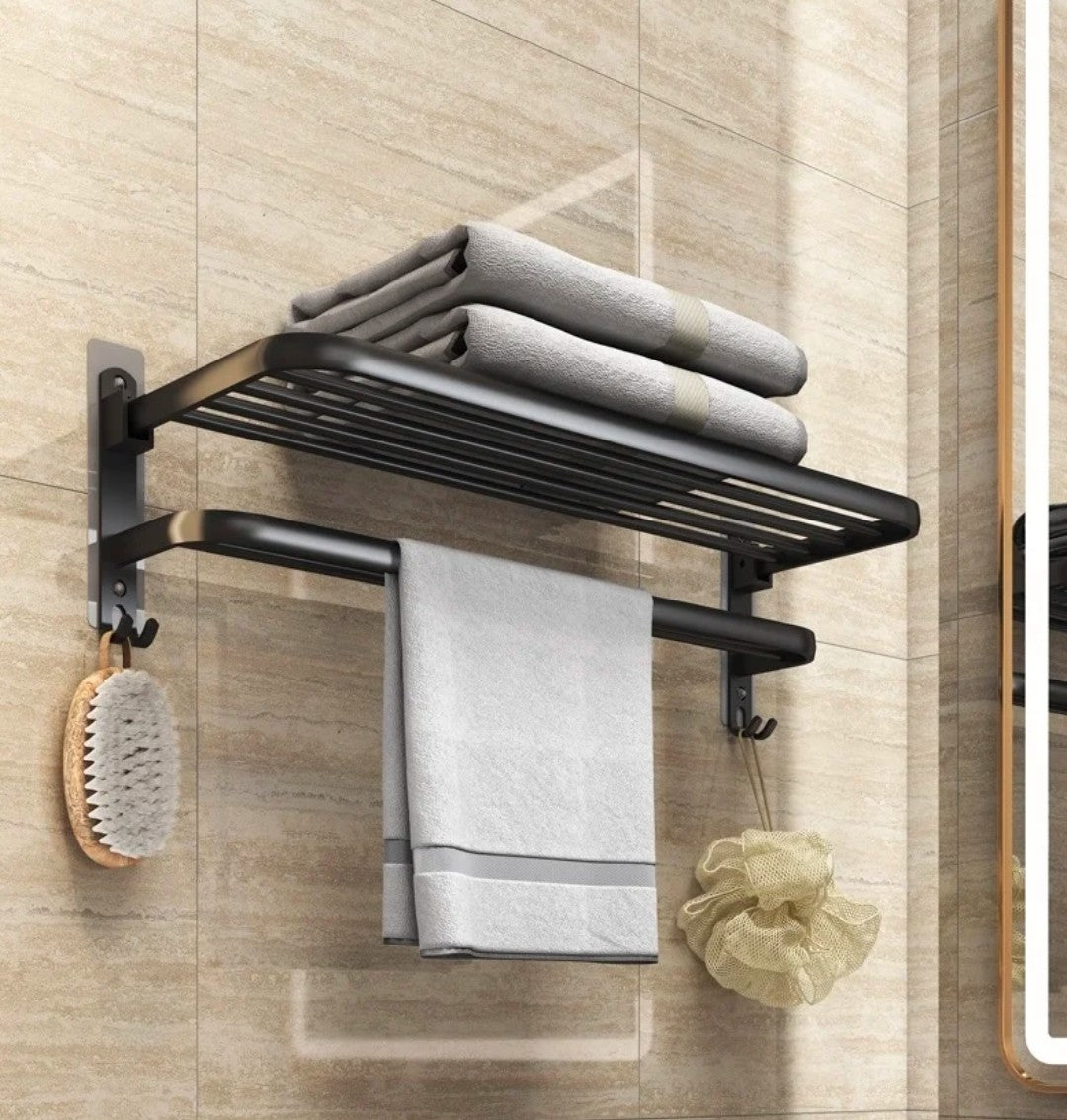 Modern bathroom wall mounted towel rack/double layer towel holder,shower rack