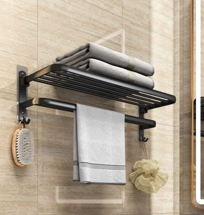 Modern bathroom wall mounted towel rack/double layer towel holder,shower rack