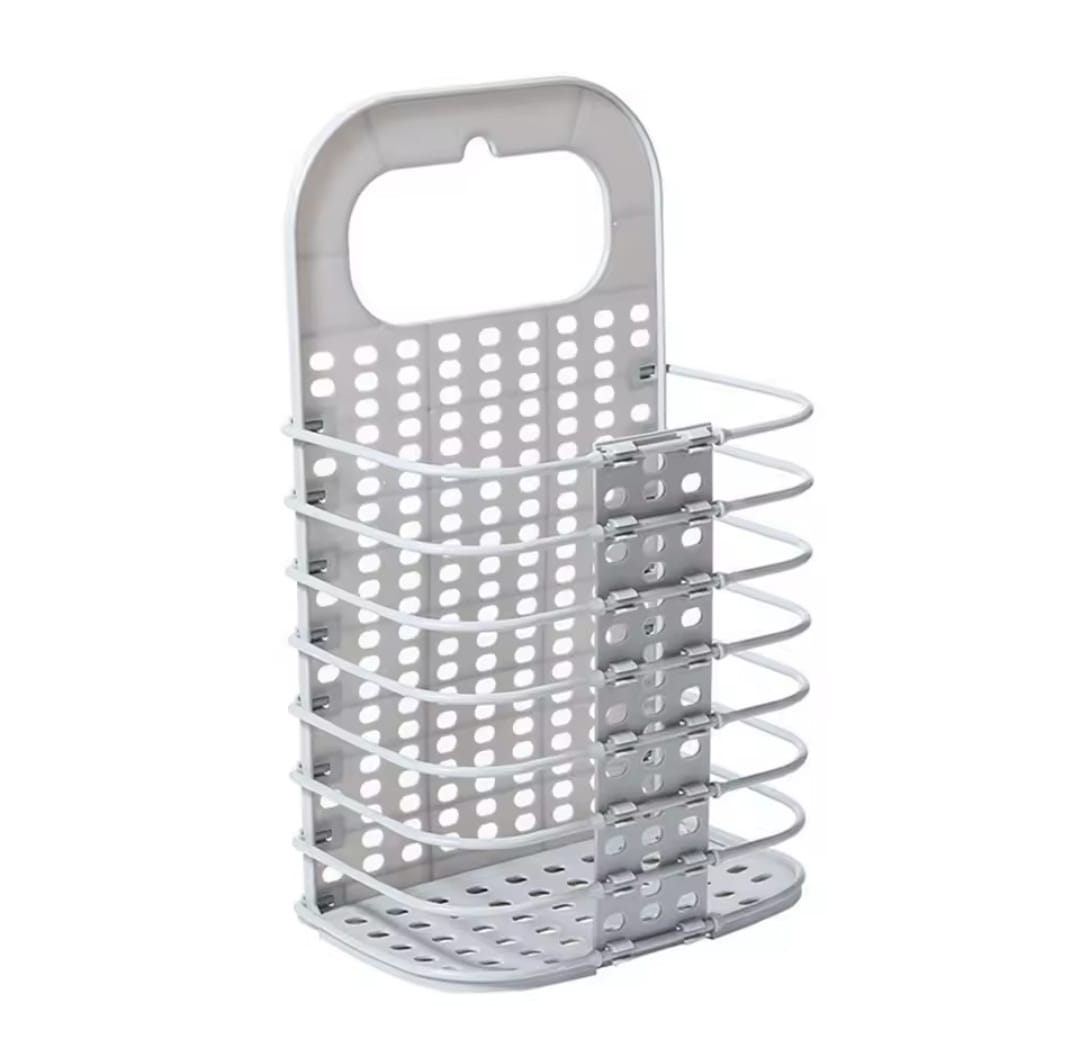 Hard plastic wall mounted Foldable laundry basket