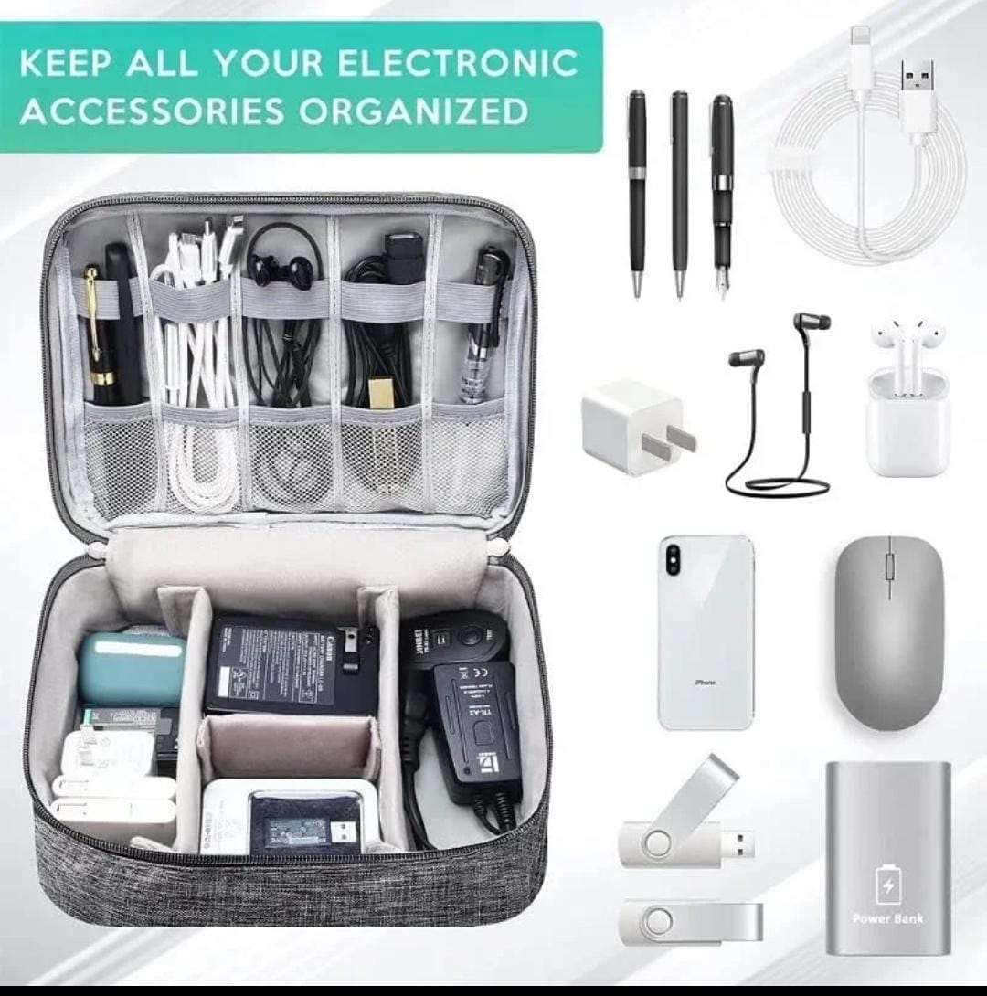 Large Capacity Storage Bag / Cable Organizer & Electronics Organizer    