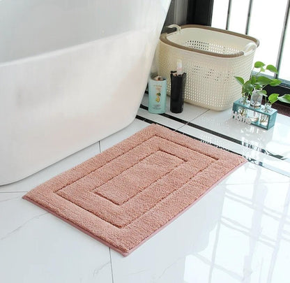 Flocking bathroom doormats