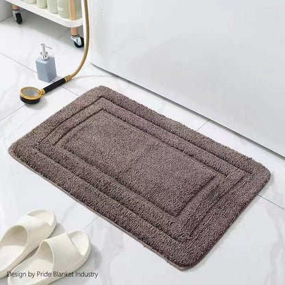 Flocking bathroom doormats