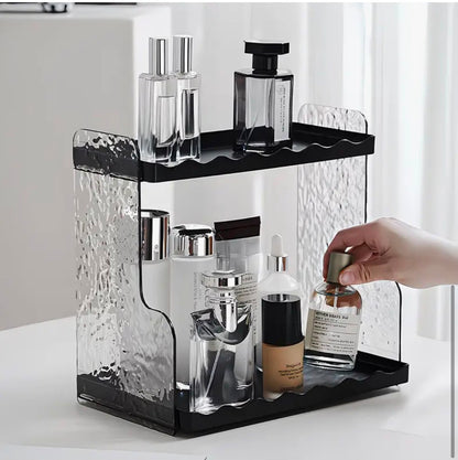 Modern Glacier Pattern Vanity & Storage Rack