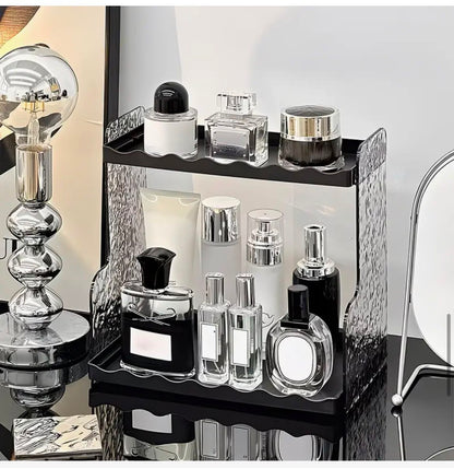 Modern Glacier Pattern Vanity & Storage Rack