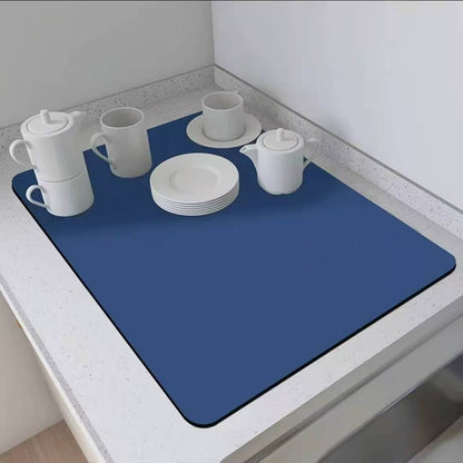 Super absorbent Nonslip dish drain mat /dish drying mat