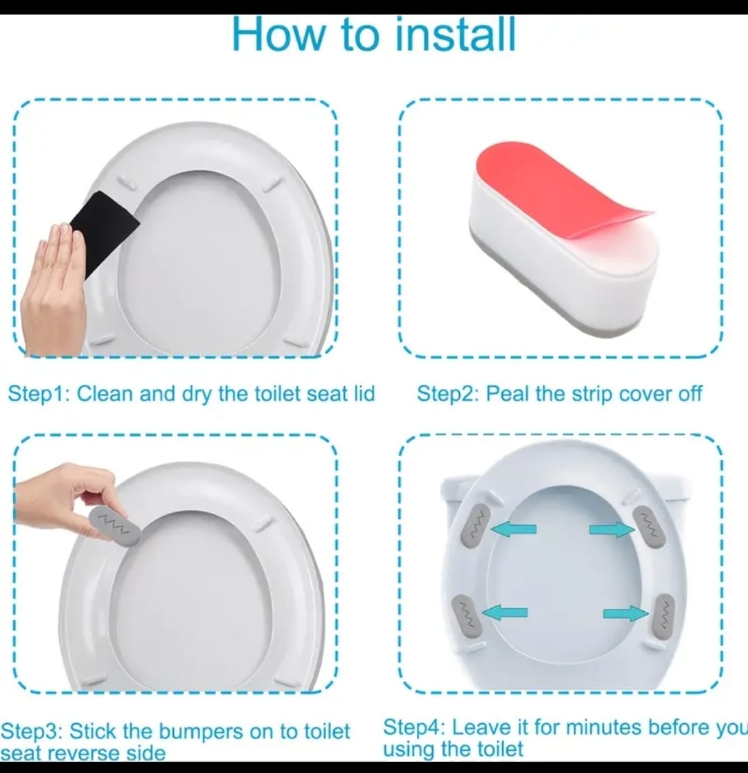 4Pcs Toilet Seat Cushions ,Soft & Comfortable