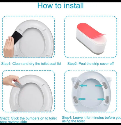 4Pcs Toilet Seat Cushions ,Soft & Comfortable
