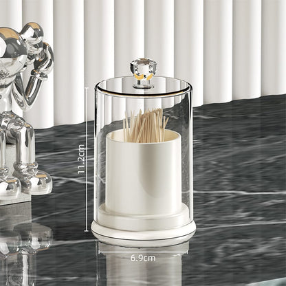 Light Luxury Toothpick & Cotton Swab Storage Box 