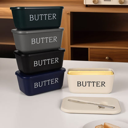 Butter Storage Box with Knife & Lid