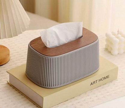 Aesthetic Vertical Striped Tissue Box