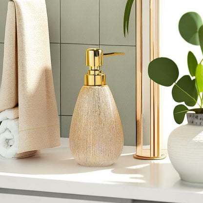 Golden Ceramic Press Bottle