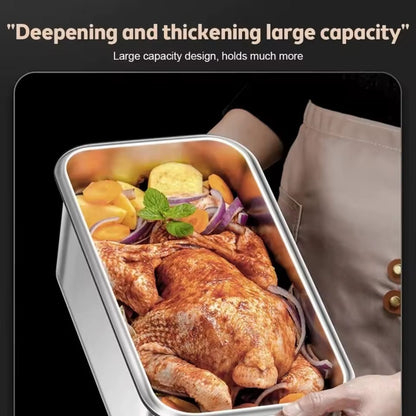 Food grade stainless steel large capacity leak proof.