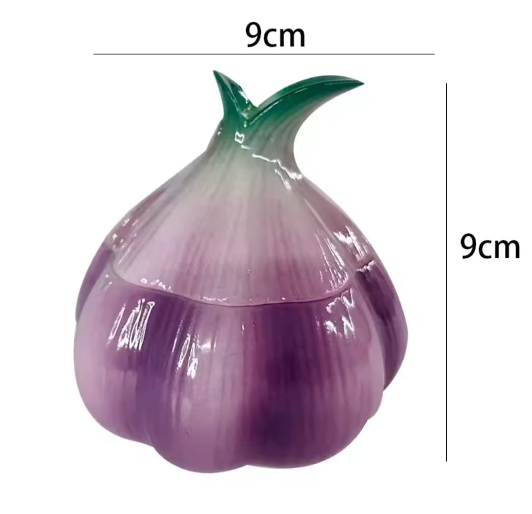 Purple garlic ceramic multifunction storage jar kitchen storage container.