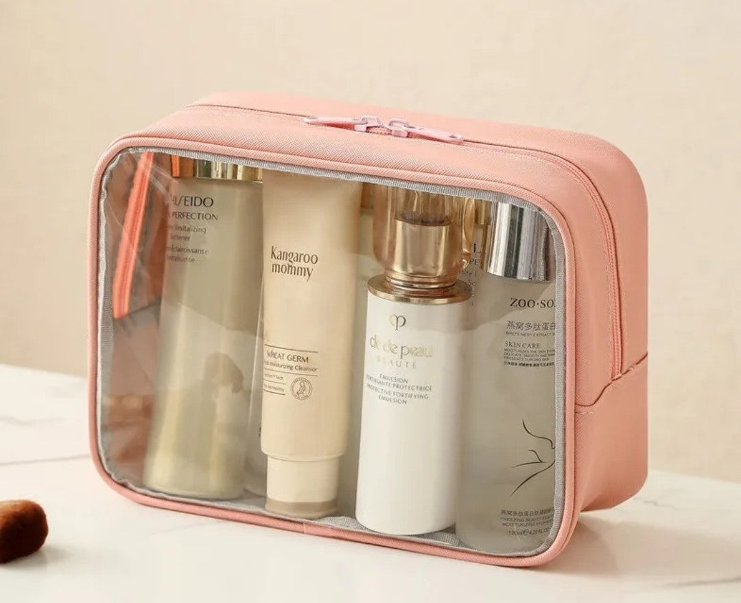 Clear makeup bag/Travel cosmetic organizer 