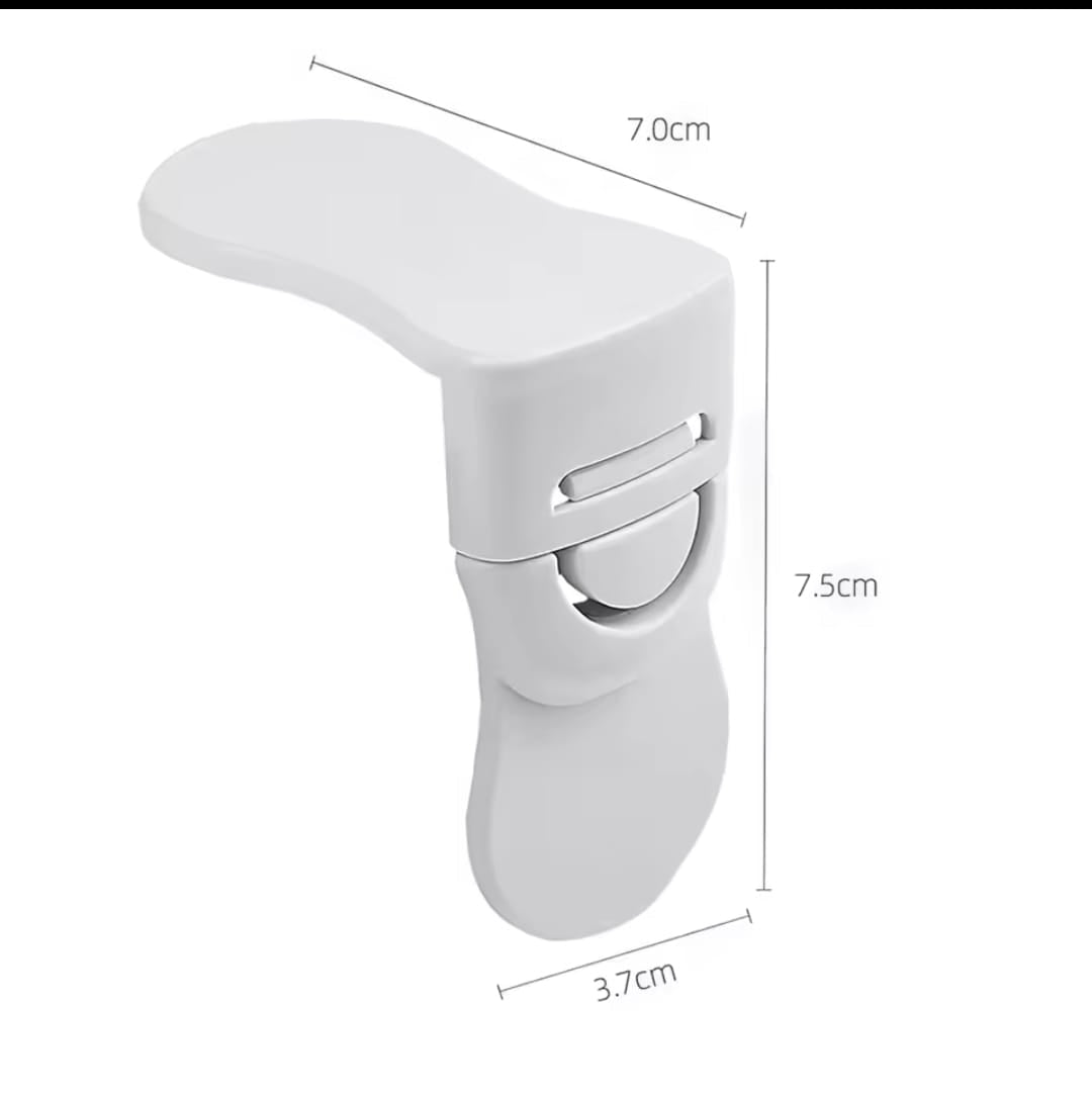 Anti-pinch hand child safety lock.