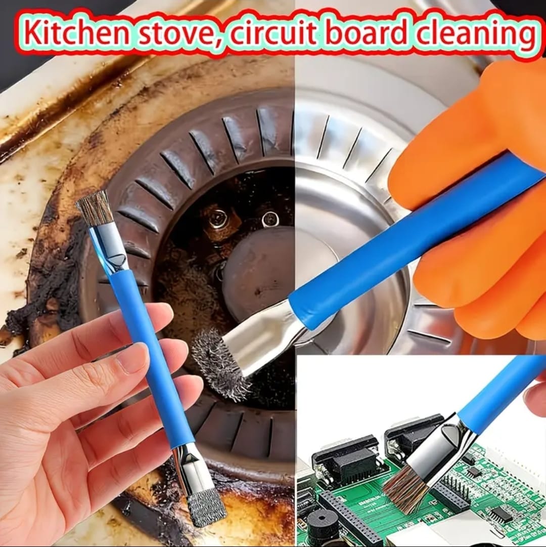 Multifunctional Double-Ended Stainless Steel Cleaning Brush