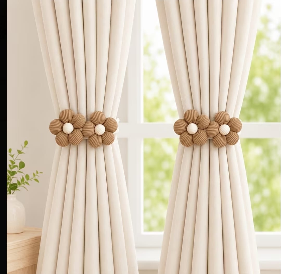 Bohemian Flower Curtain Tiebacks