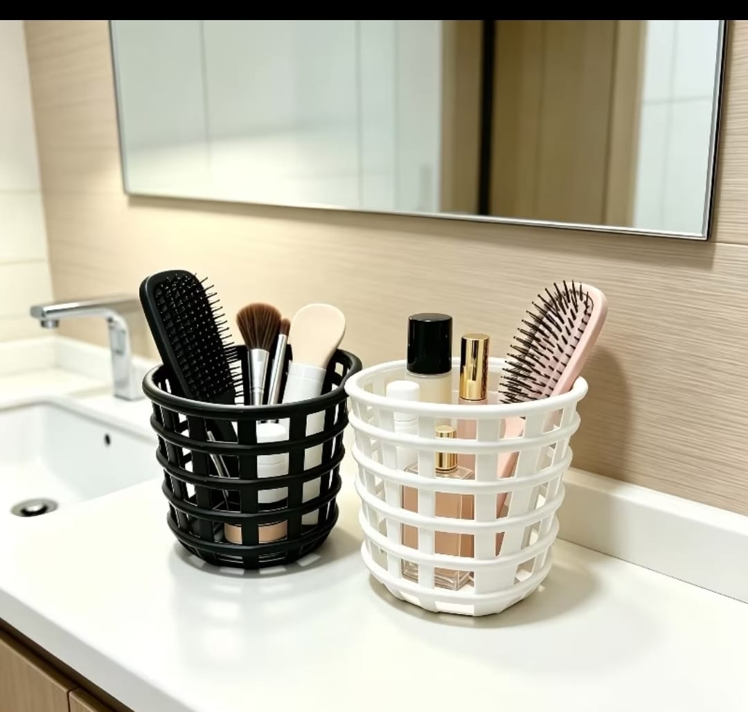Woven Pattern Desktop Storage Box