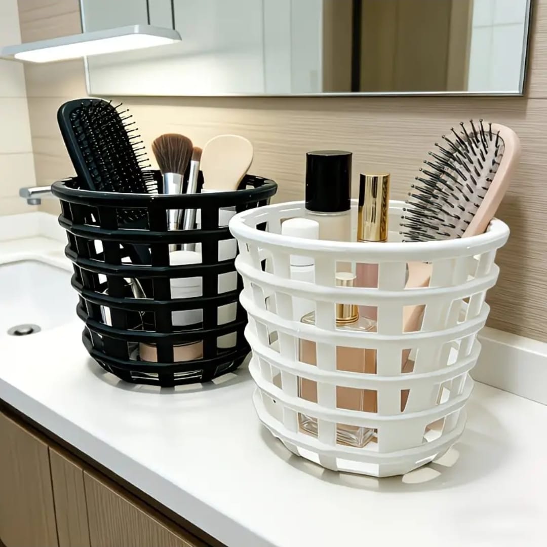 Woven Pattern Desktop Storage Box