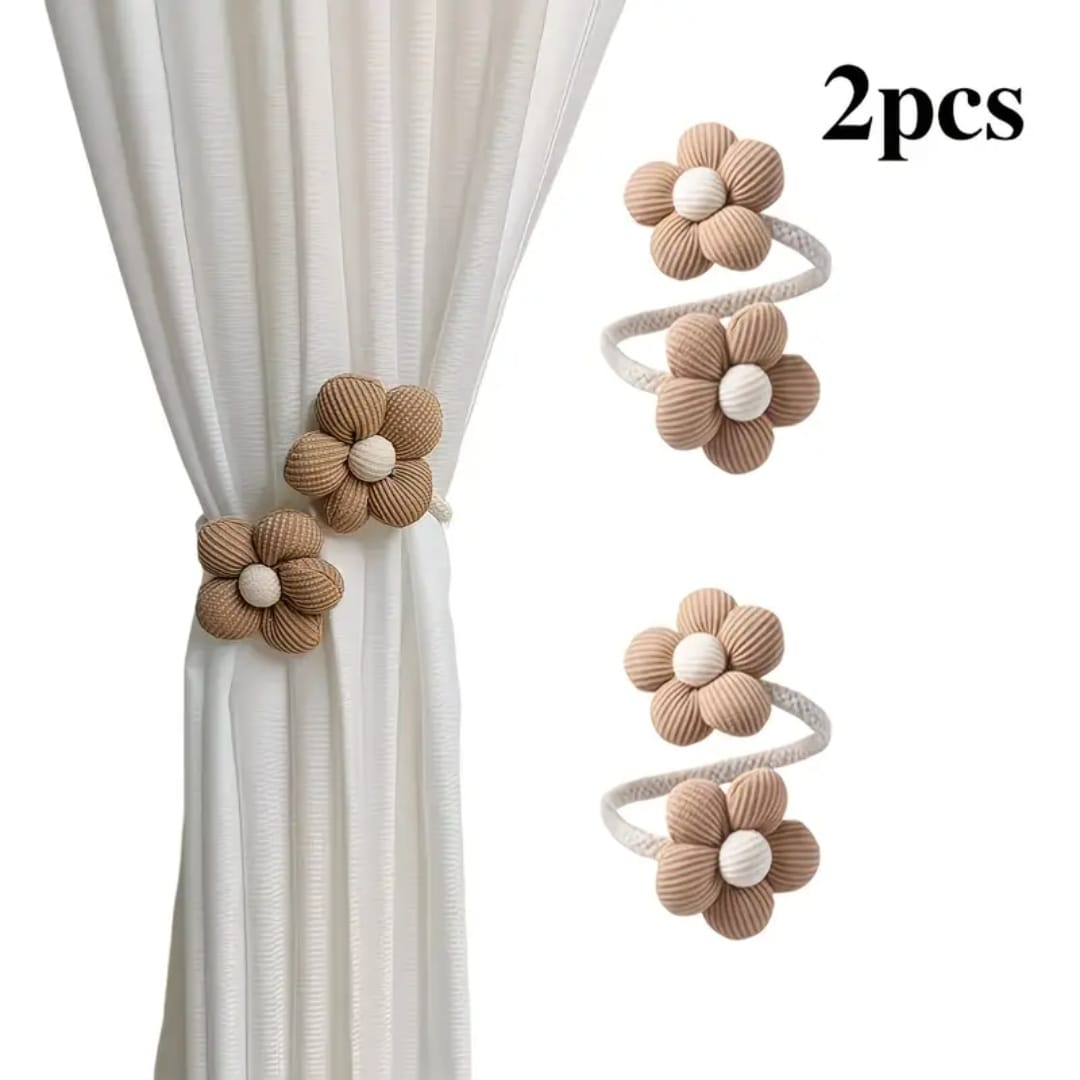Bohemian Flower Curtain Tiebacks