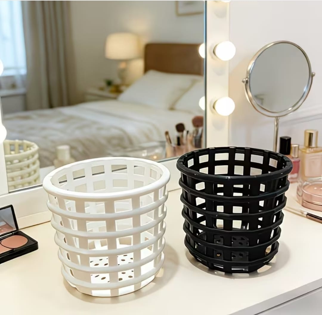 Woven Pattern Desktop Storage Box