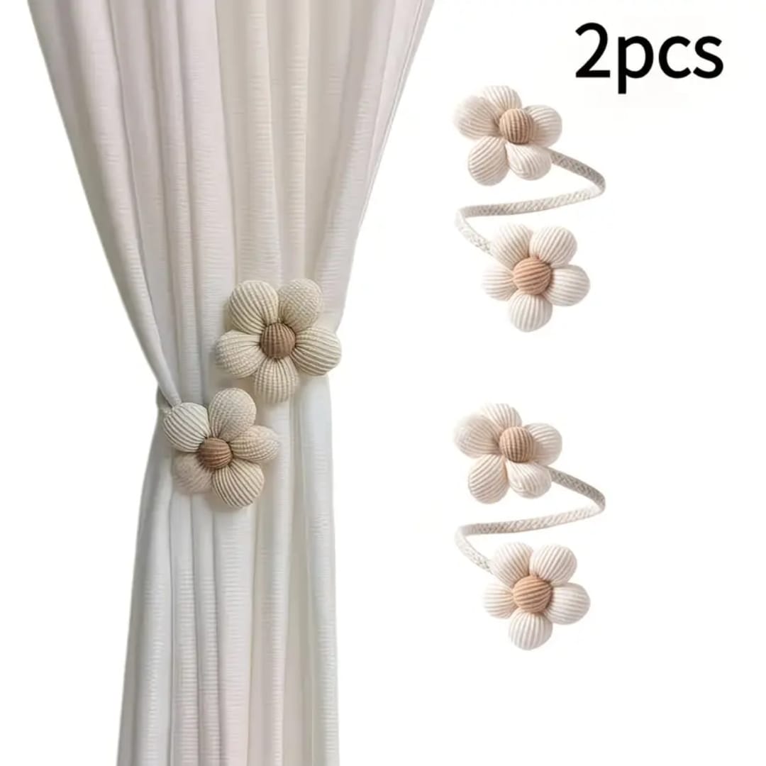 Bohemian Flower Curtain Tiebacks