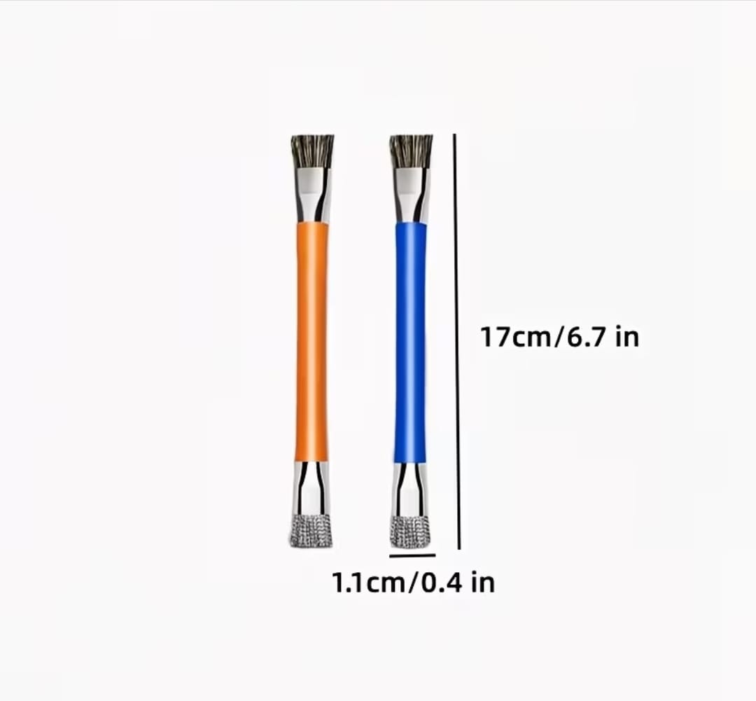 Multifunctional Double-Ended Stainless Steel Cleaning Brush