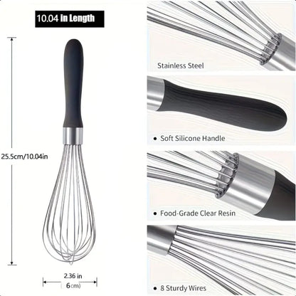 Stainless steel whisk