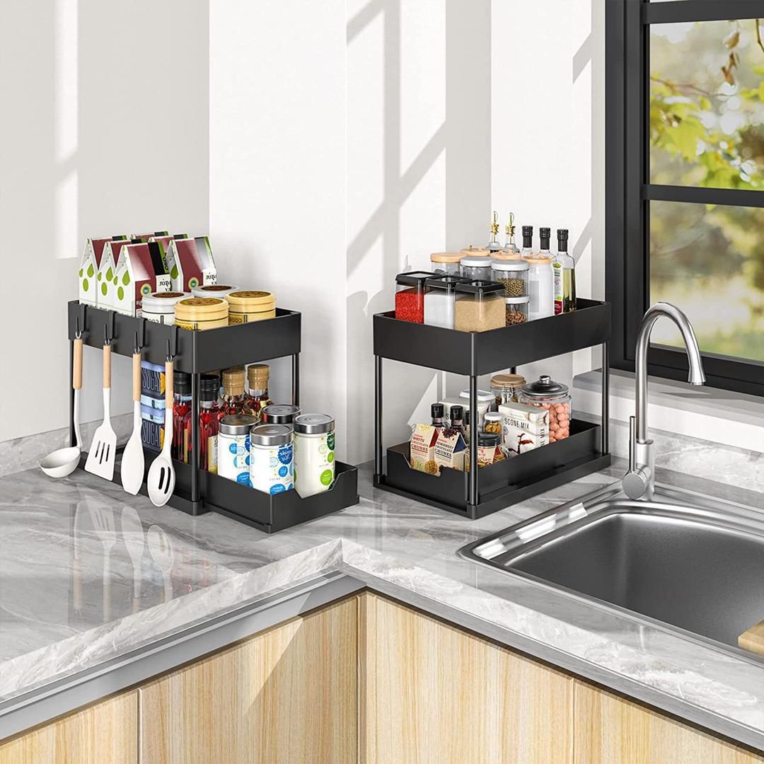 Double Sliding Under Sink rack