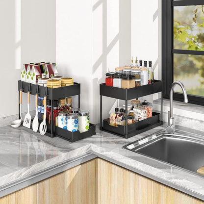 Double Sliding Under Sink rack