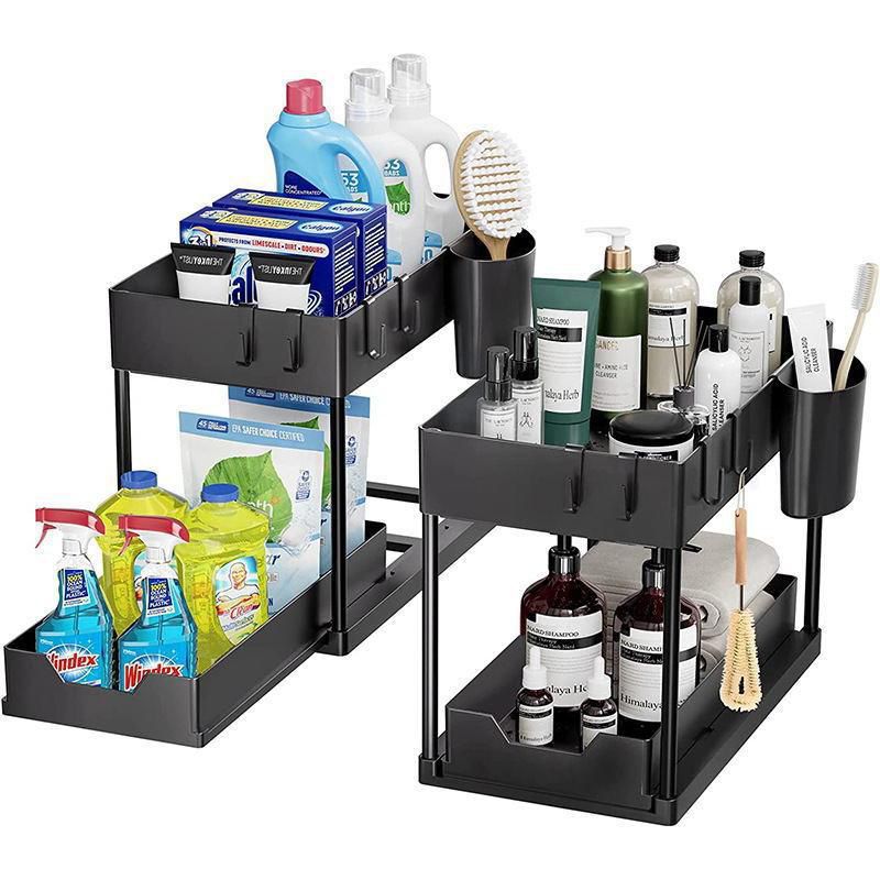 Double Sliding Under Sink rack