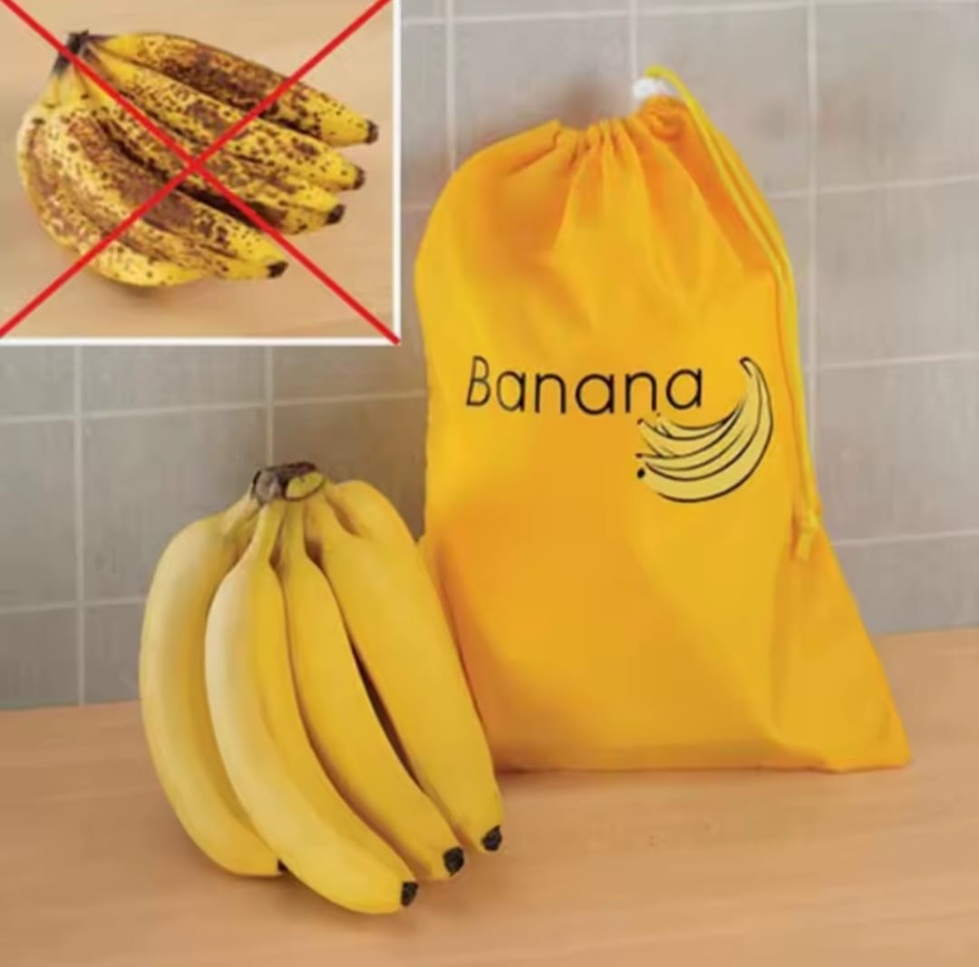 Insulated fresh keeper bag for fruits and vegetables with a drawstring closure