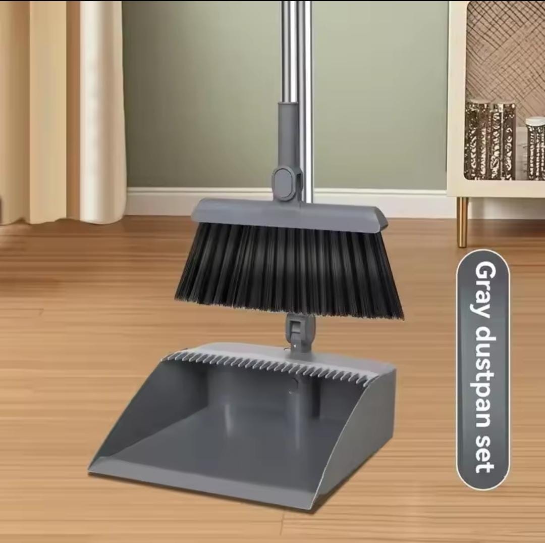 Handheld broom and dustpan combo set.