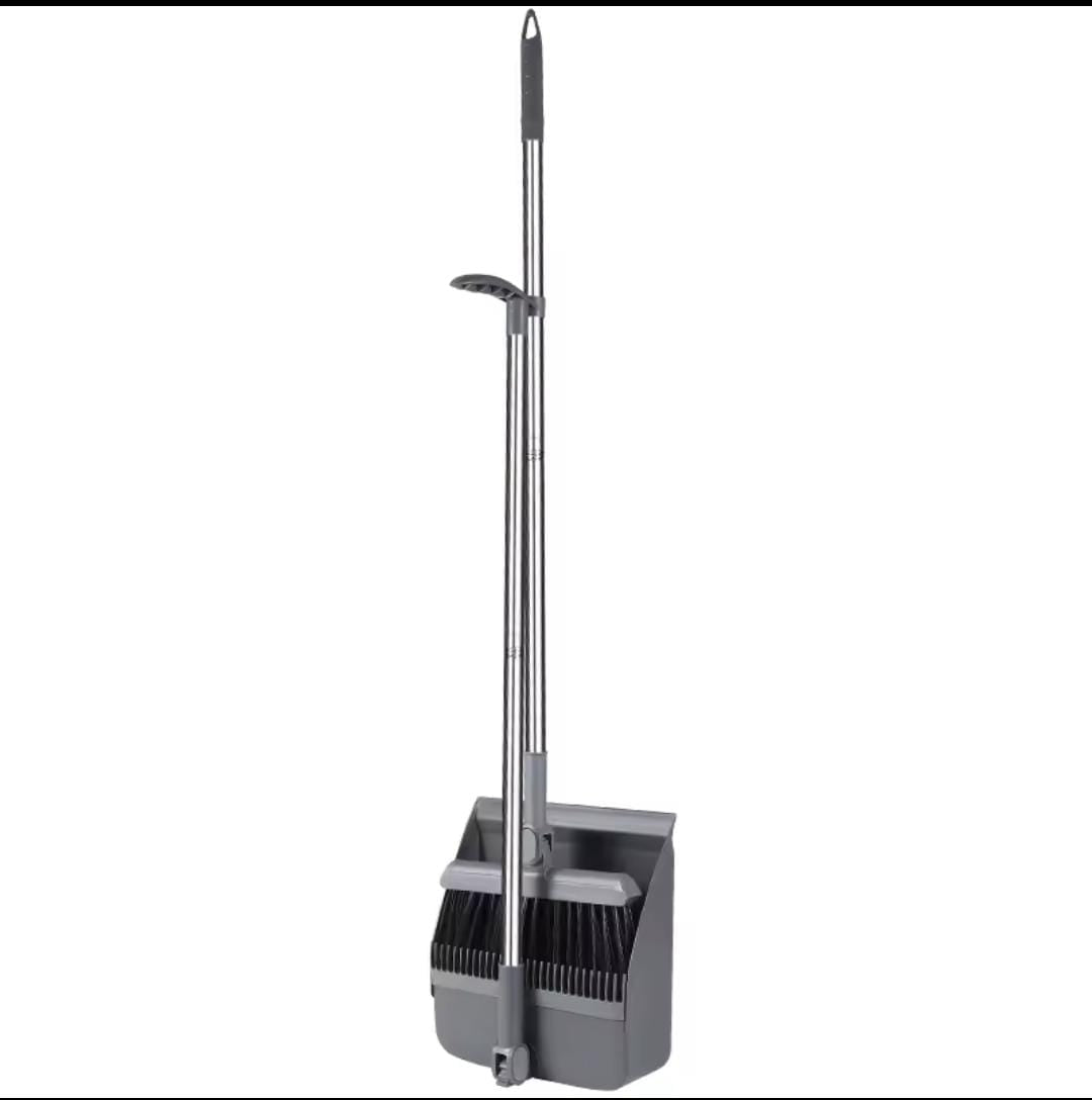 Handheld broom and dustpan combo set.