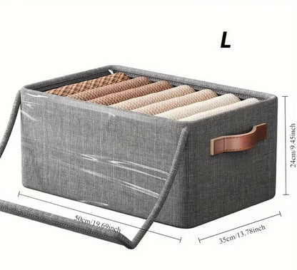 Hard fabric Collapsible Closet Organizer with a Cover