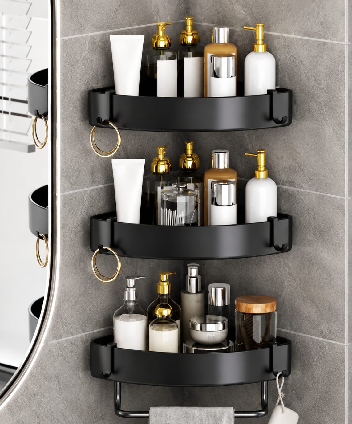 3pc set corner rack