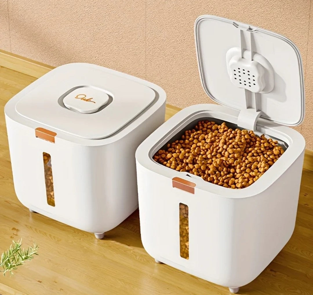 Nordic design moisture proof sealed food grade rice,cereal storage container with a flip top lid