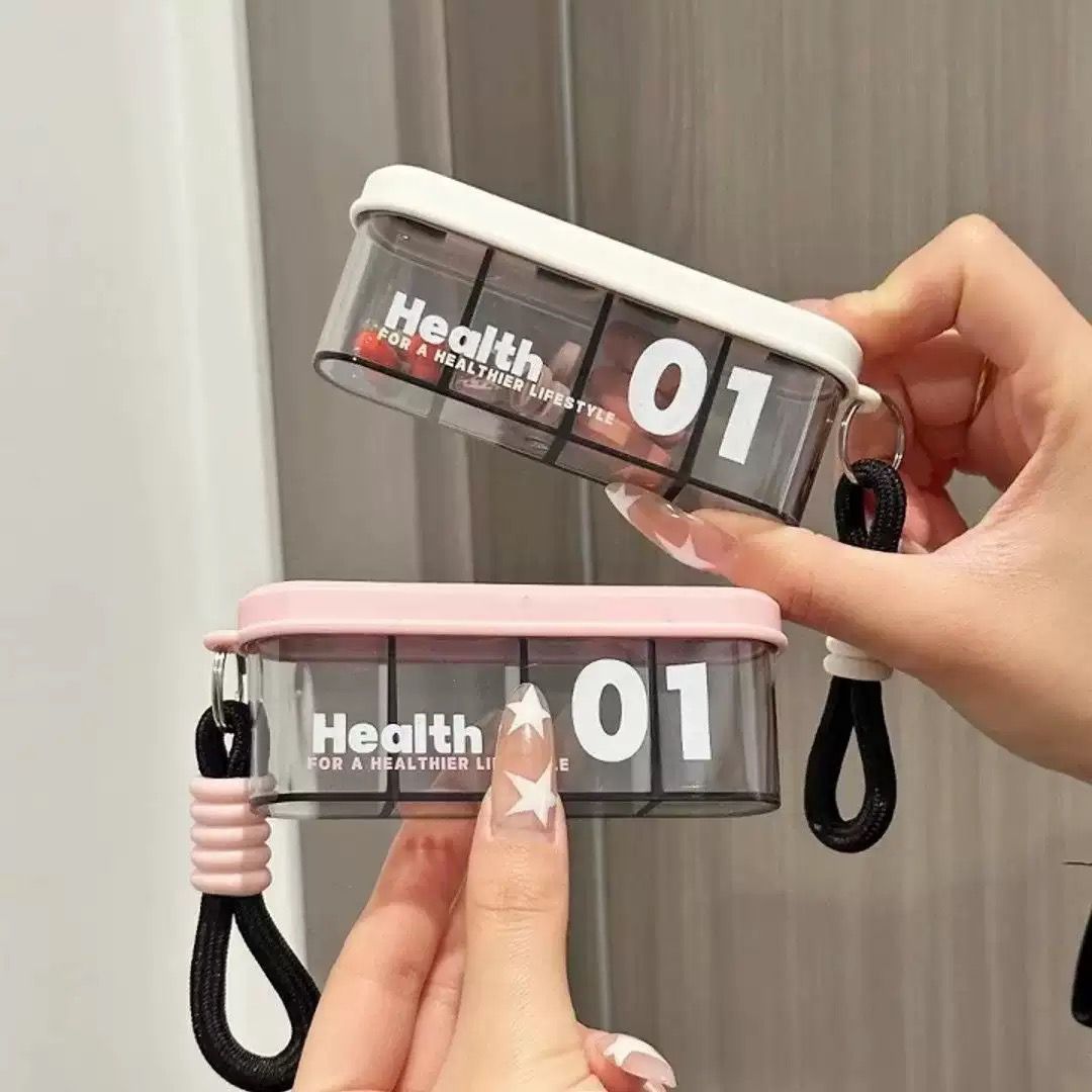 Portable travel pill dispenser