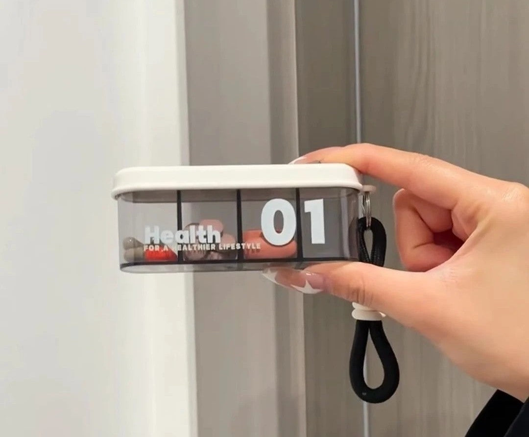 Portable travel pill dispenser