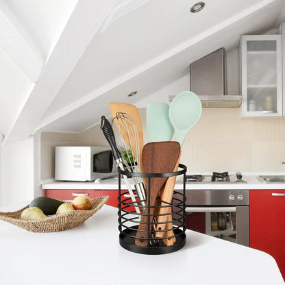Metallic heavy cutlery holder 